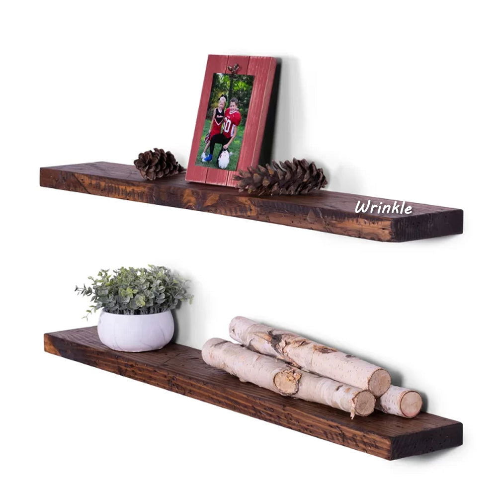 Solid Sheesham Wood Floating Shelf (2 Piece) - Furnishiaa -  -